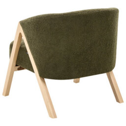 Beliani Armchair Skei Boucle Dark Green - thumbnail 6