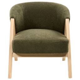 Beliani Armchair Skei Boucle Dark Green - thumbnail 5
