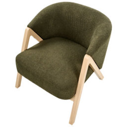 Beliani Armchair Skei Boucle Dark Green - thumbnail 7
