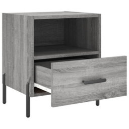 Berkfield Bedside Cabinets 2 Pcs Grey Sonoma 40X35X47.5 Cm Engineered Wood - thumbnail 5