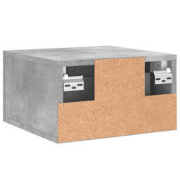 Berkfield Wall-Mounted Bedside Cabinet Concrete Grey 35X35X20 Cm - thumbnail 8