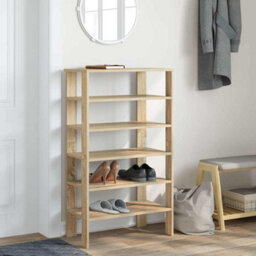 Berkfield Elegant Shoe Rack Sonoma Oak 61X32X105 Cm Engineered Wood - thumbnail 3