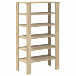 Berkfield Elegant Shoe Rack Sonoma Oak 61X32X105 Cm Engineered Wood - thumbnail 6