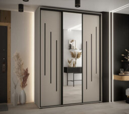Arte Elegant Dakota Ix Sliding Door Wardrobe 1800mm - Stylish Storage With Mirrored Door, Hanging Rails, And Shelves H2350mm D600mm - thumbnail 2