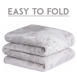 Alivio Medium Faux Fur Mink Throw Luxury Super Soft Plain Bed Sofa Settee Throw Blanket - Light Silver - thumbnail 5