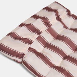 Ohs Stripe Gravity Chair Seat Cushion Outdoor Garden Water Resistant - Chocolate/cream - thumbnail 5