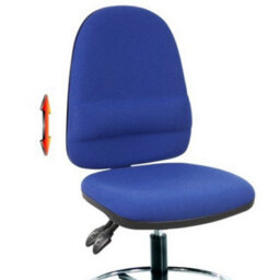 Mist 2 Draughtsman Chair - Blue Fabric - thumbnail 4