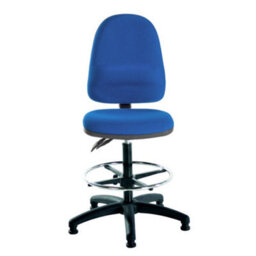 Mist 2 Draughtsman Chair - Blue Fabric - thumbnail 2