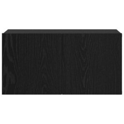 Berkfield Tv Cabinet Set Black Oak Engineered Wood Medium Tv Cabinet - thumbnail 6