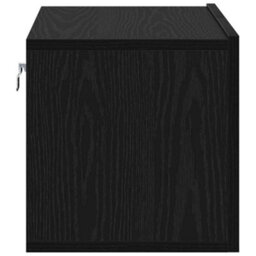 Berkfield Tv Cabinet Set Black Oak Engineered Wood Medium Tv Cabinet - thumbnail 7
