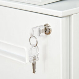Vinsetto Mobile Lockable File Cabinet W/ Adjustable Hanging File Folder, White - thumbnail 9