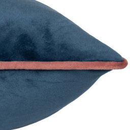 furn. Furn Meridian Velvet Polyester Filled Cushion, Petrol/blush, 45 X 45Cm - thumbnail 4