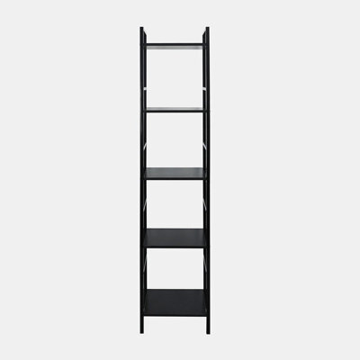 OHS Shelving Unit 5 Tier Living Room Storage Organiser Modern Wire Home Decor Office - image 1