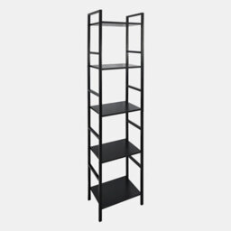 OHS Shelving Unit 5 Tier Living Room Storage Organiser Modern Wire Home Decor Office - thumbnail 2