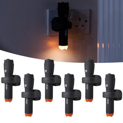 Xtralite Nitesafe Rechargeable Torch & Night Light - Power Failure And Nightlight - Six Pack - image 1