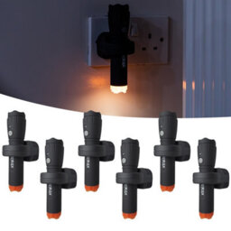 Xtralite Nitesafe Rechargeable Torch & Night Light - Power Failure And Nightlight - Six Pack