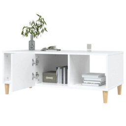 Berkfield Stylish Coffee Table White 102X50X40 Cm Engineered Wood - thumbnail 8