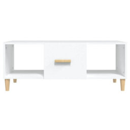 Berkfield Stylish Coffee Table White 102X50X40 Cm Engineered Wood - thumbnail 3