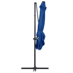 Walplus Cantilever Garden Parasol With Led Lights And Steel Pole 250X250 Cm Azure Blue - thumbnail 5
