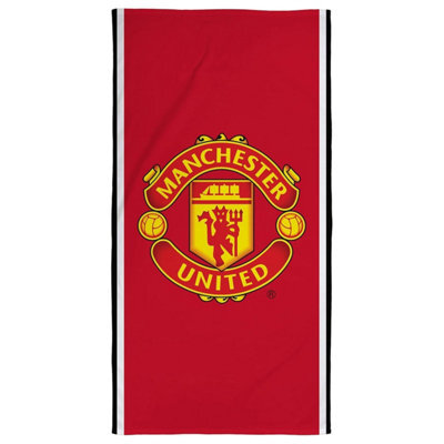 Manchester United Fc Glory Crest Towel Red (One Size) - image 1