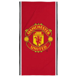 Manchester United Fc Glory Crest Towel Red (One Size) - thumbnail 1