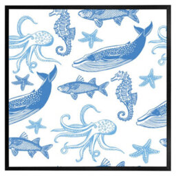 "Andrew Lee Sealife (Picutre Frame) / 12X12"" / Oak" - thumbnail 7