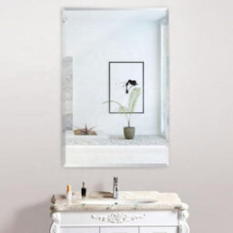 Biznest 30X45Cm Frameless Rectangle Wall Mounted Mirror For Bathroom Living Room Home Décor - thumbnail 2