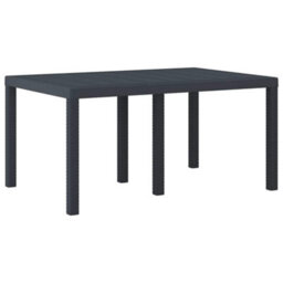 Berkfield Garden Dining Set 7 Pcs Anthracite - thumbnail 5