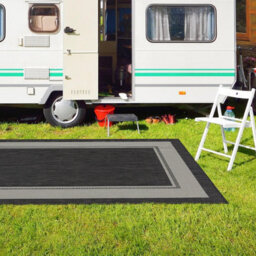 Homeart Outdoor Rugs Easy Cleaning Area Rugs For Balcony,garden,picnic,uv Weather Resistant  Anthracite Cream 180 X 270 Cm - thumbnail 2