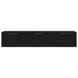 Walplus Wall Cabinet Black Oak 102 X 30 X 20 Cm Engineered Wood - thumbnail 7