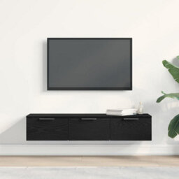 Walplus Wall Cabinet Black Oak 102 X 30 X 20 Cm Engineered Wood - thumbnail 4