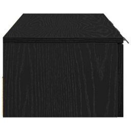 Walplus Wall Cabinet Black Oak 102 X 30 X 20 Cm Engineered Wood - thumbnail 8