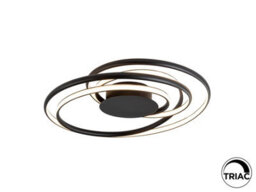 Luminosa Lighting Luminosa Danza Integrated Led Semi Flush Ceiling Light Black 3000K - Uk Stock - thumbnail 5