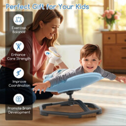Gainoom Kids Blue Sensory Swivel Chair Elephant Spinning Chair - thumbnail 8