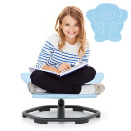 Gainoom Kids Blue Sensory Swivel Chair Elephant Spinning Chair