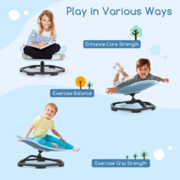 Gainoom Kids Blue Sensory Swivel Chair Elephant Spinning Chair - thumbnail 5