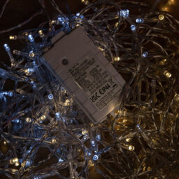 Samuel Alexander 20M 200 Led Battery Operated Christmas String Lights With Timer In Cool & Warm White - thumbnail 2