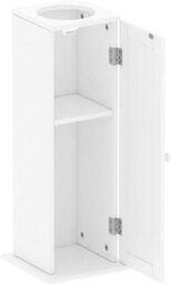 Wooden Bathroom Storage Unit With Toilet Roll Cabinet, Tissue Paper Holder Organizer, Compact Freestanding Design - thumbnail 3