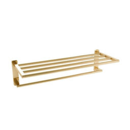 Aquarius Auro Towel Shelf Brushed Brass Aqau52457 - thumbnail 1