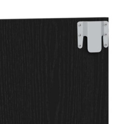 Berkfield Bed Headboard Black Oak 120X1,5X80 Cm Engineered Wood - thumbnail 7