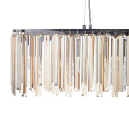 Wyld And Coco Lumina Chrome Crystal Chandelier Pendant Light With Adjustable Cord, 68Cm Diameter, 120Cm Drop - thumbnail 4