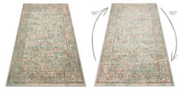 RugsX Wool Carpet Soho 477.04.la400 Osta - Ornament, Frame, Natural Green Beige 135X200 Cm - thumbnail 3