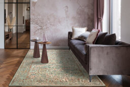 RugsX Wool Carpet Soho 477.04.la400 Osta - Ornament, Frame, Natural Green Beige 135X200 Cm - thumbnail 5