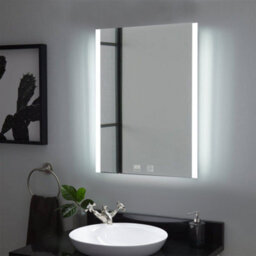 FNX Bathrooms Windsor 800X600mm Led Bathroom Mirror With Bluetooth, Demister & Tunable White - Portrait - thumbnail 5