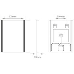 FNX Bathrooms Windsor 800X600mm Led Bathroom Mirror With Bluetooth, Demister & Tunable White - Portrait - thumbnail 6