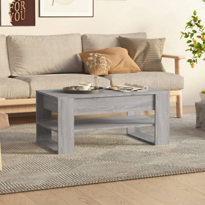 Berkfield Coffee Table Grey Sonoma 102X55X45 Cm Engineered Wood - image 1