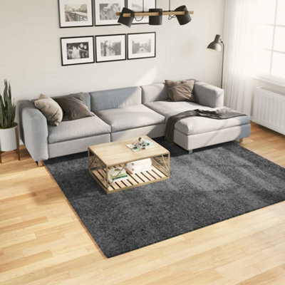 Walplus Rug Oviedo Short Pile Anthracite 240X240 Cm - image 1