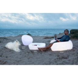 Luminosa Lighting Luminosa Pao Table Rechargeable Led Rgb Outdoor Ip65, Opal White, 3Yrs Warranty Item Weight: 16.3Kg - thumbnail 4