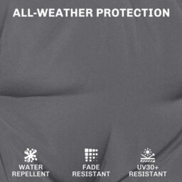 Outsunny Outdoor Chair Seat Cushions Set Of 2, Garden Chair Cushions, Grey - thumbnail 5