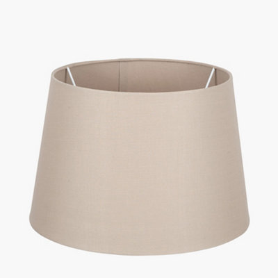 Pacific Lifestyle 35Cm Taupe Tapered Poly Cotton Lampshade For Table Lamps And Floor Lamps - image 1